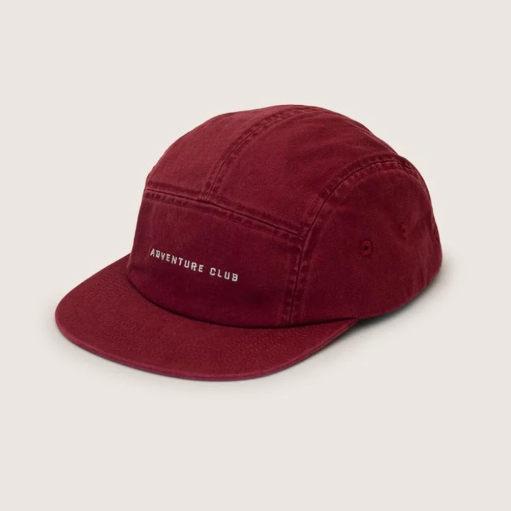 Will + Bear Archie Maroon 5 Panel Cap Unisex Vintage Washed Cotton Hat NWT
